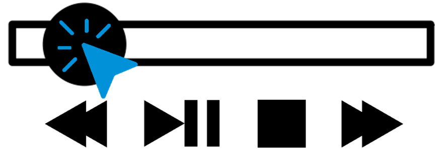 video timeline passing back and forward 